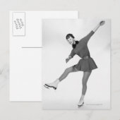 Skaten für weibliche Abbildung Postkarte (Vorne/Hinten)