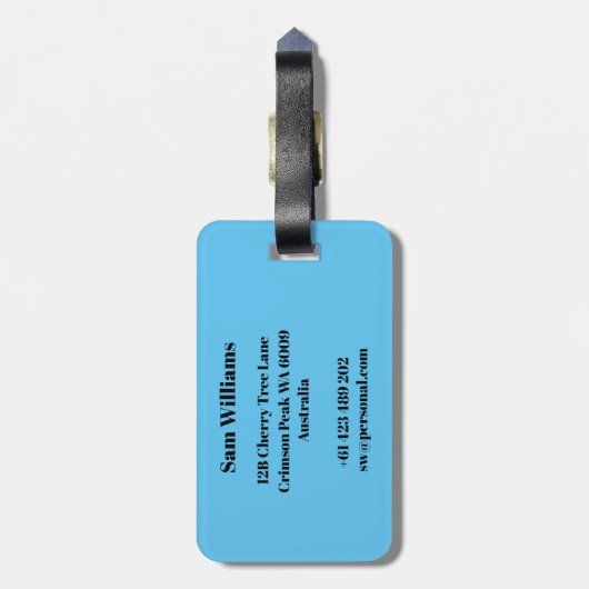 Skaten Gepäckanhänger (Rückseite vertikal)