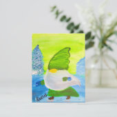 Skaten Gnome Feiertagskarte (Stehend Vorderseite)