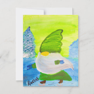 Skaten Gnome Feiertagskarte