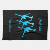 Skaten-Handtuch arabesque Türkis Geschirrtuch (Horizontal)