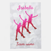 Skaten Handtuchhalterung rosa bis rot Geschirrtuch (Vertikal)