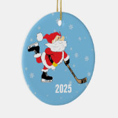 Skaten Hockey Weihnachtsjahr Keramik Ornament (Rechts)