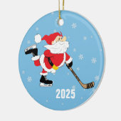 Skaten Hockey Weihnachtsjahr Keramik Ornament (Links)