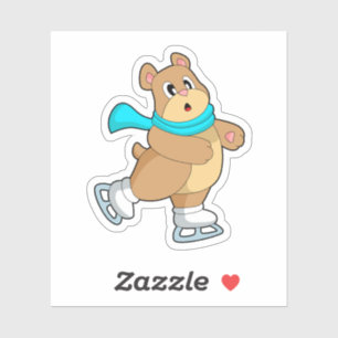 Skaten-Ice-Skate Aufkleber