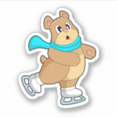 Skaten-Ice-Skate Aufkleber (Vorderseite)