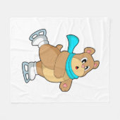 Skaten-Ice-Skate Fleecedecke (Vorderseite (Horizontal))