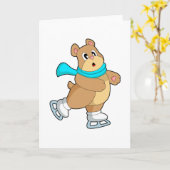 Skaten-Ice-Skate Karte (Gelbe Blume)