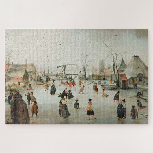 Skaten im Dorf Puzzle (Horizontal)