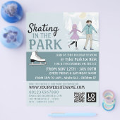 Skaten im Park, Ice Skate Rink Werbung Flyer (Einzeln)