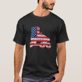 Skaten Independence Day Patriotic USA Flag 4. T-Shirt (Vorderseite)
