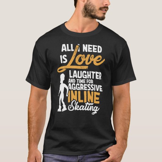 Skaten Inline-Skate T-Shirt (Vorderseite)