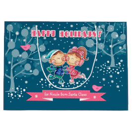 Skaten Kids | Weihnachten im Individuelle Name Große Geschenktüte