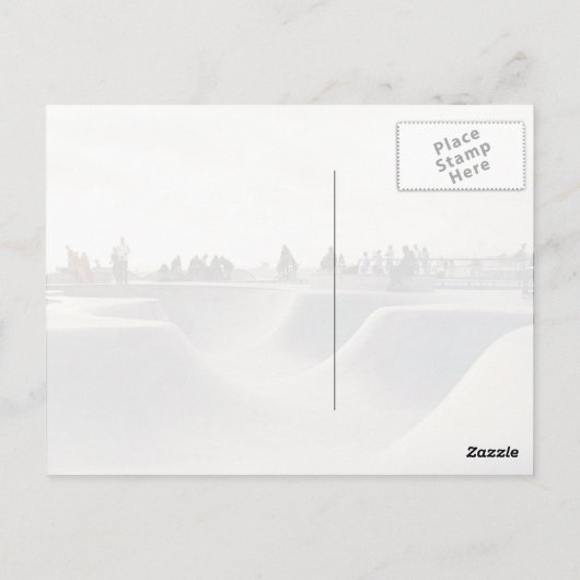 Skaten-Kurs Postkarte (Rückseite)