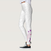 Skaten-Leggings mit weißer Figur - Geboren zum Eis Leggings (Links)