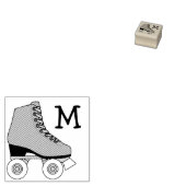 Skaten Monogram des Roller-Skate Gummistempel (Stempel)