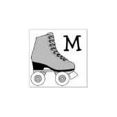 Skaten Monogram des Roller-Skate Gummistempel (Prägung)