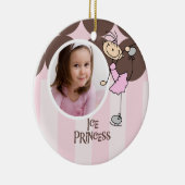 Skaten-Ornament des Eisdrucks Keramikornament (Rechts)