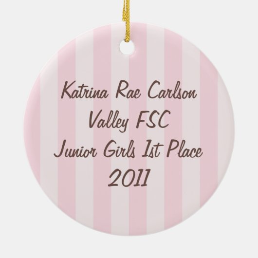 Skaten-Ornament des Eisdrucks Keramikornament (Hinten)