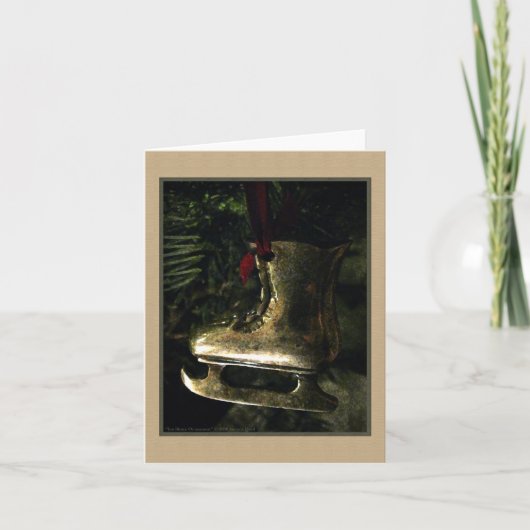 Skaten-Ornament-Karte Feiertagskarte (Vorderseite)