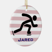 Skaten-Ornament mit personalisierter Geschwindigke Keramikornament (Rechts)