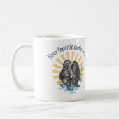 Skaten Owls Retro Style Nostalgisches Design Kaffeetasse (Links)