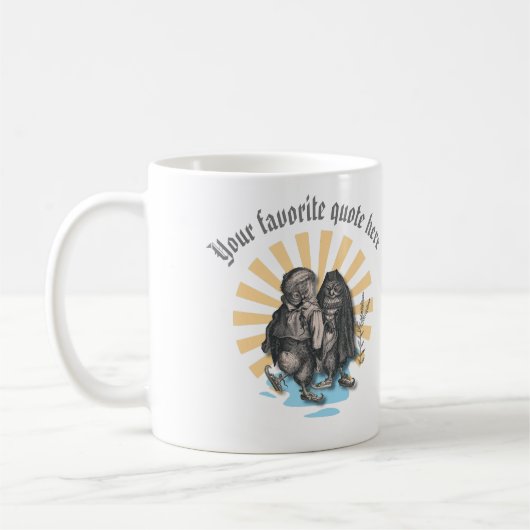 Skaten Owls Retro Style Nostalgisches Design Kaffeetasse (Links)