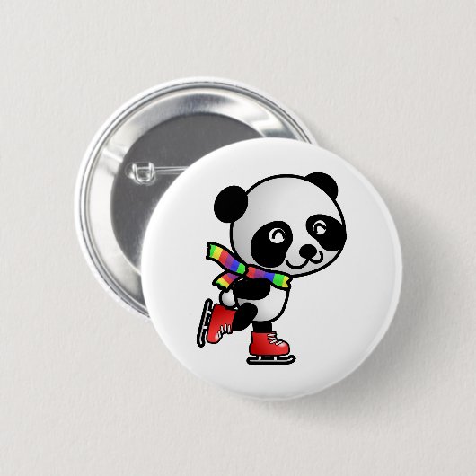 Skaten Panda Button (Vorne & Hinten)