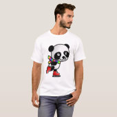 Skaten Panda T-Shirt (Vorne ganz)