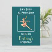 Skaten-Party für Abbildung Skater Einladung (Stehend Vorderseite)