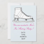 Skaten-Party für Mädchen oder Teenager Einladung (Vorderseite)