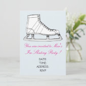 Skaten-Party für Mädchen oder Teenager Einladung (Stehend Vorderseite)