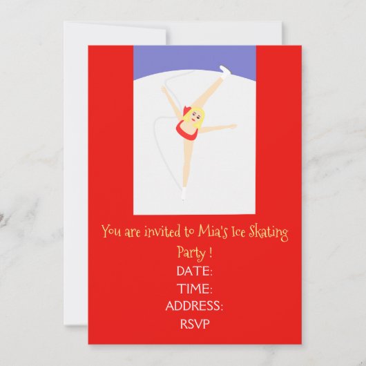 Skaten-Party für Mädchen oder Teenager Einladung (Vorderseite)