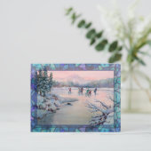 Skaten PARTY von SHARON SHARPE Postkarte (Stehend Vorderseite)