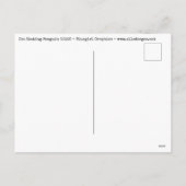 Skaten Penguin Christmas Feiertagspostkarte (Rückseite)