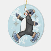 Skaten Penguin Keepake Holiday Ornament (Links)