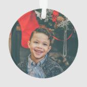 Skaten Penguin Kid Weihnachtsschmuck Ornament (Rückseite)