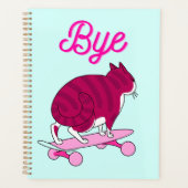 Skaten Pink Chat mit lustigem Text Planer (Vorderseite)