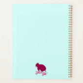 Skaten Pink Chat mit lustigem Text Planer (Rückseite)