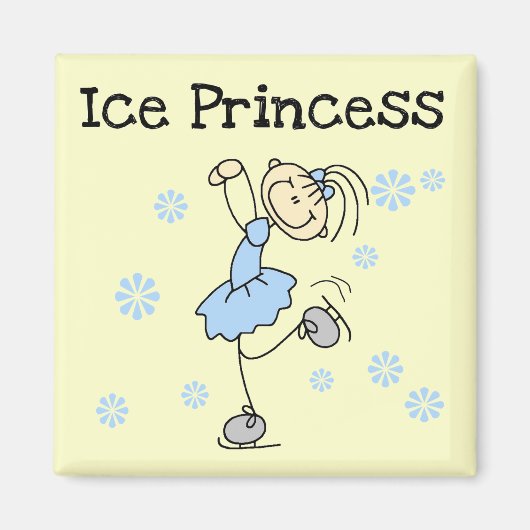 Skaten Prinzessin Tshirts und Geschenke Magnet (Vorne)