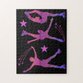 Skaten-Puzzle für Eis (weibliche Figur, Skaten) Puzzle (Vertikal)