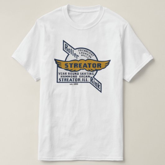 Skaten-Rink in Streator, IL. T-Shirt (Design vorne)