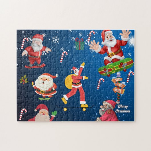 Skaten Santa Puzzle (Horizontal)