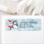 Skaten Santa und Snowman Rücksendeadresse (Insitu)