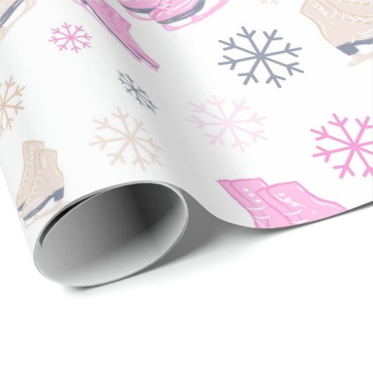 Skaten-Schneepapier Geschenkpapier (Rolleneckpunkt)