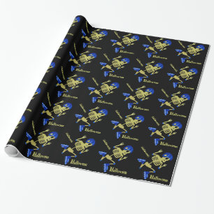 Skaten Skeleton Geschenkpapier