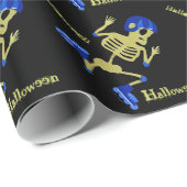 Skaten Skeleton Geschenkpapier (Rolleneckpunkt)