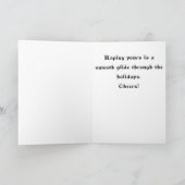 Skaten Snowman Karte (Innenseite)