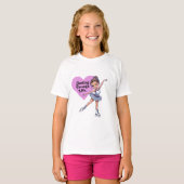 "Skaten Through Life" Ice Skater T - Shirt (Vorne ganz)