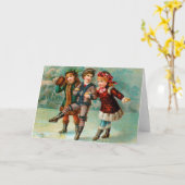 Skaten-Trio-Gruß-Karte Karte (Gelbe Blume)